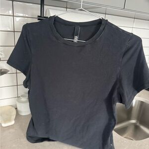 SKIMS Black Short Sleeve Tee